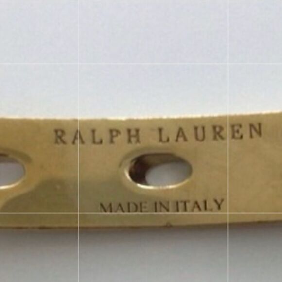 Ralph Lauren 2013 Collection Made in Italy Polished Brass Curb Link Chain Belt main image 4
